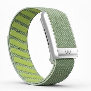 Whoop 5.0/MG Superknit Green Band with Shiny Silver Clasp/Hook - one/peak/life
